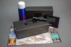 Flashlight, Water Bottle, UV Pen & Artwork