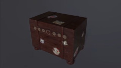 Antique Travel Chest Puzzle Box
