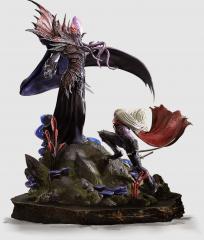 Mindflayer VS Drow 9.8" Diorama, Keyring, Metal D20 & Artwork