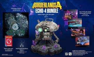 Echo-4 8" Statue, Vault Symbol Necklace & Artwork (exclusive)