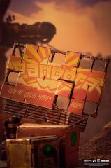 Psycho Bandit & Claptrap 1/6 Scale Statue (exclusive)