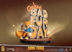 Conker's Bad Fur Day Game Cover 17.6" Statue
