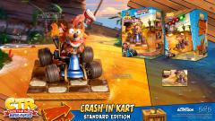 Crash in Kart Statue