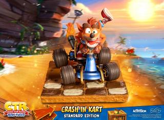 Crash in Kart Statue