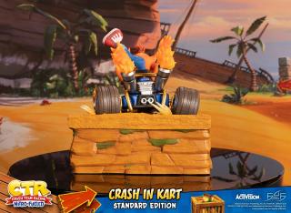 Crash in Kart Statue
