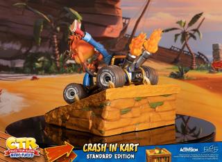 Crash in Kart Statue
