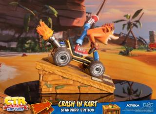 Crash in Kart Statue