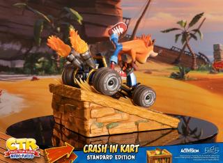 Crash in Kart Statue