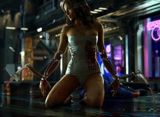 Female Cyborg Statue (exclusive)