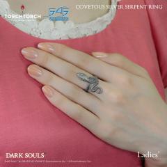 Covetous Silver Serpent Ring