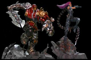 Fury, Death, War & Vulgrim Statues, Runic Amulet & Wallscroll