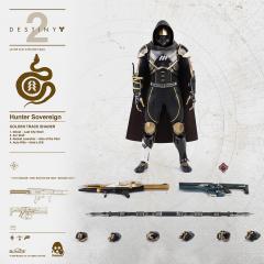 Hunter Sovereign Golden Trace Shader 1/6 Scale Figure