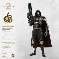 Hunter Sovereign Golden Trace Shader 1/6 Scale Figure