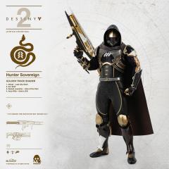 Hunter Sovereign Golden Trace Shader 1/6 Scale Figure
