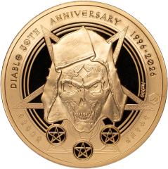 Diablo 30th Anniversary .5 oz Gold Medal