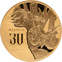 Diablo 30th Anniversary .5 oz Gold Medal