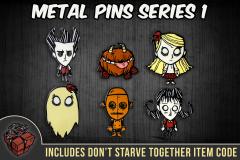 Donâ€™t Starve Metal Character Pins