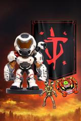Mini Slayer Astro Skin 3" Statue, Banner & Patches