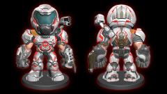 Mini Slayer QuakeCon 2020 Skin 3" Statue (exclusive)