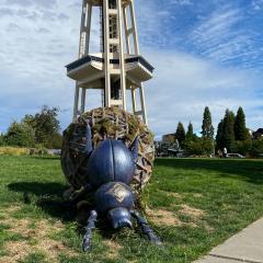 Teardrop Scarab Statue