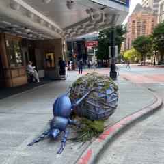 Teardrop Scarab Statue