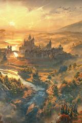 Gold Road Lithograph
