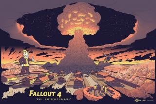 Mushroom Cloud Poster (night variant)