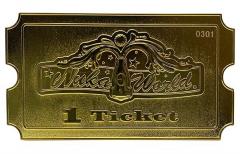 Nuka World 24k Gold Plated Ticket