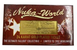 Nuka World 24k Gold Plated Ticket