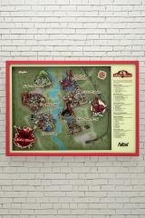 Nuka World Map Light-Up Shadowbox