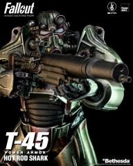 T-45 Power Armor Hot Rod Shark (re-release w/ figure & assault rifle)