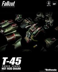T-45 Power Armor Hot Rod Shark (re-release w/ figure & assault rifle)