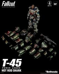 T-45 Power Armor Hot Rod Shark (re-release w/ figure & assault rifle)