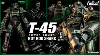 T-45 Power Armor Hot Rod Shark (re-release w/ figure & assault rifle)
