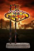 New Vegas Welcome Sign 10" Statue