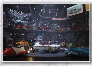 Chryslus Showroom Night Lithograph