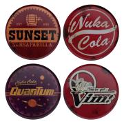 Fallout Metal Drink Coasters (4 Pack)