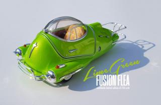 Lime Green Fusion Flea 1:18 Scale Diecast Replica (exclusive)