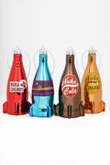 Nuka-Cola Glass Bottle Tree Ornament Set