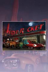 Red Rocket: Night Lithograph