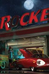 Red Rocket: Night Lithograph