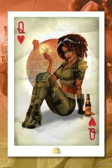 Sunset Pin-Up Lithograph