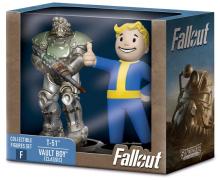 T-51 & Vault Boy 3" Mini Statue Set (Build-a-Figure)