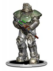 T-51 & Vault Boy 3" Mini Statue Set (Build-a-Figure)