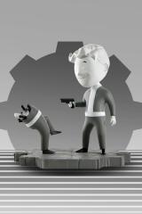Vault Boy Bloody Mess Mini Statue #2