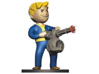 Vault Boy Heavy Gunner & Mr. Handy 3" Mini Statue Set (Build-a-Figure)