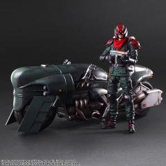Shinra Security Officer 10.51" Figure & Motorcycle Set