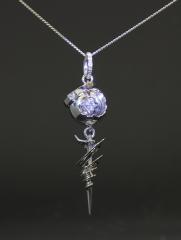 Serah Silver Engagement Pendant
