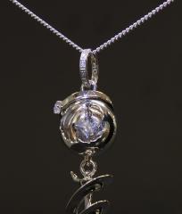 Serah Silver Engagement Pendant
