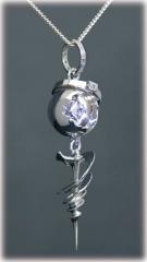 Serah Silver Engagement Pendant